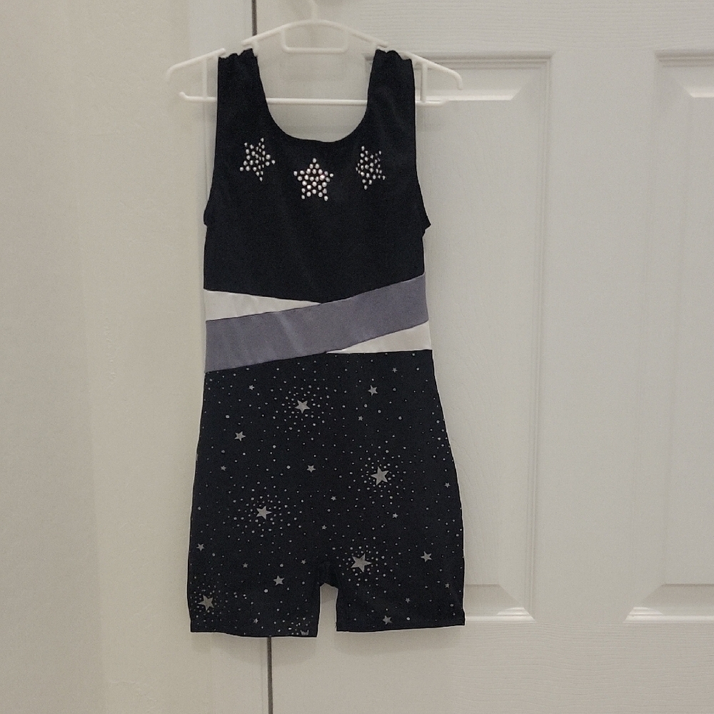 More Than Magic Black and White Jumpsuit Sparkly Accents